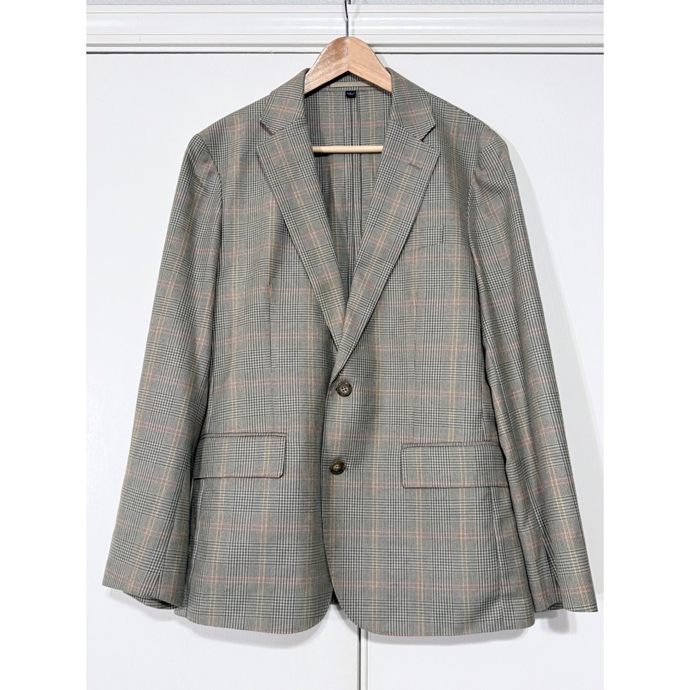 J. Crew 38S Ludlow Moon wool cotton plaid blazer sports coat $398